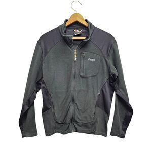 Sherpa‎ Adventure Gear Jacket Mens Large Full Zip Charcoal Black Outdoors Fleece